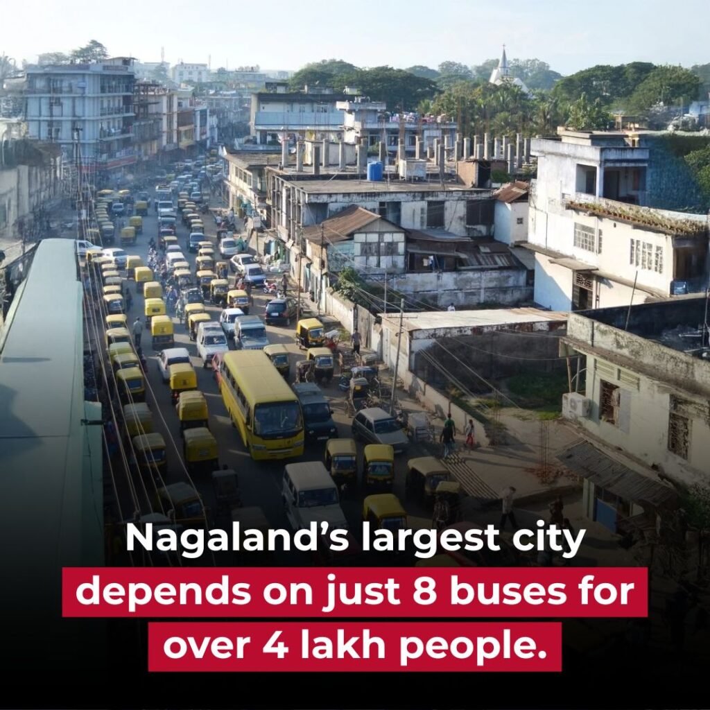 the largest city in Nagaland, yet it struggles with a mobility crisis