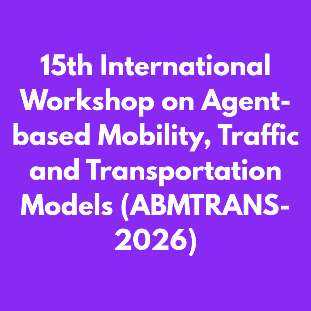 15th International Workshop on Agent-based Mobility