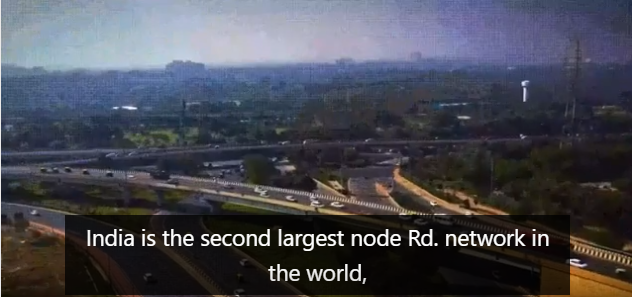 India has the second-largest road network in the world