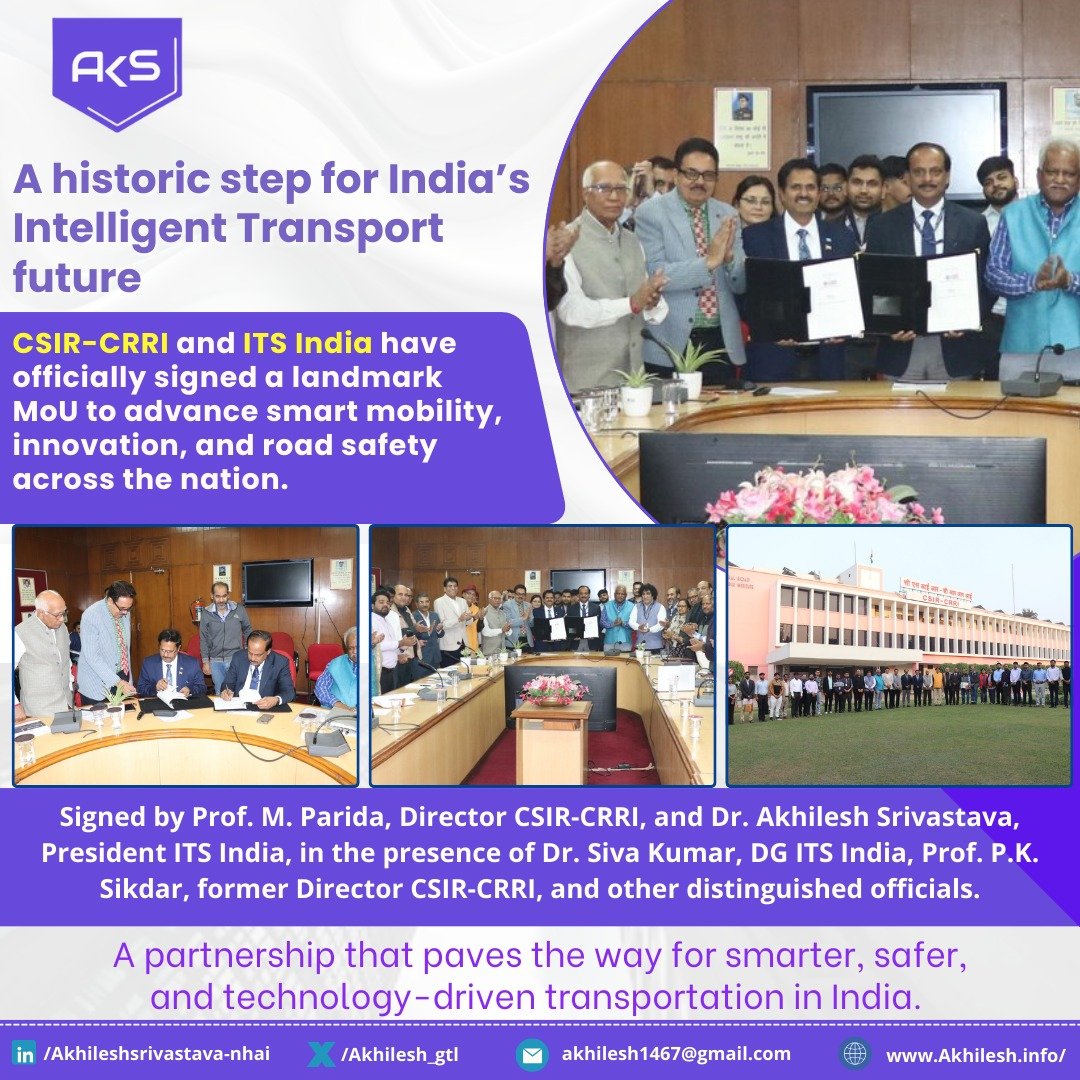 CSIR-CRRI has signed a landmark MoU