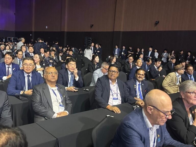 Akhilesh Srivastava with delegates at the opening ceremony of the 32nd ITS World Congress 2026, Gangneung, South Korea
